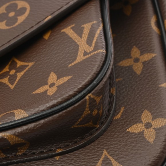 Louis Vuitton Passy Chain Shoulder Brown Black Bag Back - Picture 9 of 15